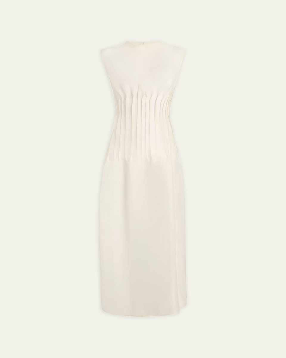 Wes Pleated Silk Maxi Dress
